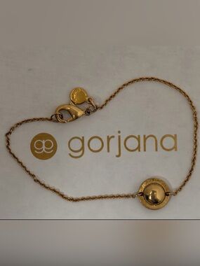 Gorjana Polished Gold Disc Toggle Bracelet